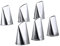 Spritztüllen Set Edelstahl Gebäckdüsen zum Dekorieren Torten Düsen Tülle 124K 125k 126K 6PCS Gebä Tipps für Torten Keksen Kuchen Plätzchen DIY Dekoration Backzubehör Küchenhelfer