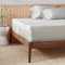 Amazon Aware 100 % Biobaumwolle Fadendichte 300 Satin Spannbettlaken - Grau, 135 x 190 cm