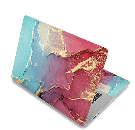 BIJIHUA Laptop Skin Sticker Decal Universal Marble Grain Laptop Skin Sticker 13.3 14 15.6 17 Notebook Surface Cover Decal for Lenovo/HP/MacBook etc