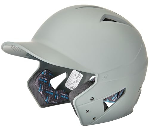 HX Gamer Baseball Batting Helmet, Medium, Light Grey