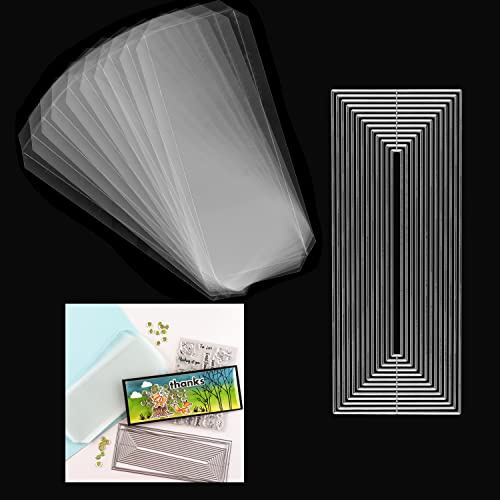 OTCRAFT 23 Stück/Set flache Shaker-Abdeckungen mit Stanzformen für Kartenherstellung, Kunsthandwerk, Projekte, DIY, Scrapbooking, Zubehör, handgefertigt