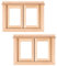 Happyyami 2st Puppenhausfenster Mini-hausverzierung Fensterrahmen Decoraciones para Sala De Casa Mini-fenstermodell Miniatur-hausmöbel Feenhausfenster Baby Kunsthandwerk Holz Farblos