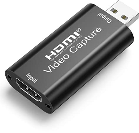 SGEYR Hdmi Video Capture Switch, Scheda Acquisizione Video Scheda Video Hdmi Usb, Scheda di Acquisizione Video 4K HDMI, Schede di Acquisizione Audio Video, per Streaming, Insegnamento, Videoconferenze
