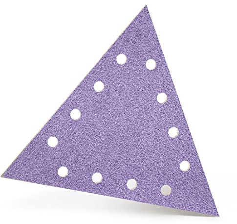 MENZER Purple HD Schleifscheiben 290 x 250 mm, 12-Loch (5 Stk.) K60 | f. Trockenbauschleifer, Keramik-Mix, Klettbefestigung