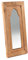 DESIGN DELIGHTS Orient WANDSPIEGEL Tara | 50x24 cm, Mahagoni Holz, Teakholz | Rechteckiger Spiegel, Flurspiegel im marokkanischen Stil, orientalischer Holzspiegel