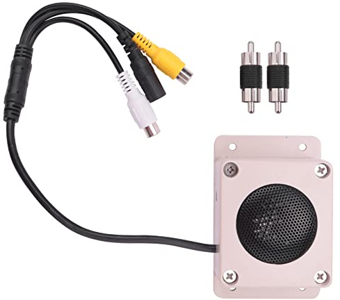 Glakyur Dispositivo Altoparlante Microfono per Telecamera di Sicurezza Esterna Impermeabile per Telecamera IP Registrazione Audio Radio Bidirezionale