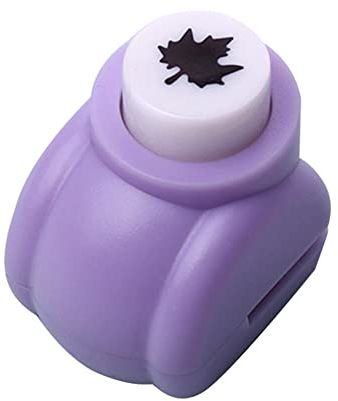 Herbests Papierstanzer, Motivstanzer Mini Papier Stanzer Kinder Motivstanzer Mini Scrapbook Stanzer Bastellocher Lochstanzer für Kinder Verschiedene Motive DIY Scrapbook Fotoalbum Handwerk,Ahornblatt