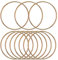 KALIONE Metallringe zum Basteln 10 Stück 10cm Gold Metallringe Metall Ringe Deko für Traumfänger Ring, Makramee Ring, Wickeltechnik, Floristik,Hochzeitskranz,Hoops