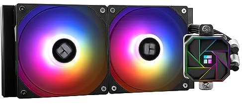 Thermalright Aqua Elite 240 V3 - Enfriador de CPU líquido, 240 filas de refrigeración, 2 ventiladores PWM de 120 mm, rodamientos S-FDB, para AMD/AM4/AM5, INTEL LGA1150/1151/1155/1156/1200/2011/1700 -