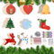 Weihnachtsbasteln Weihnachtsbaum Deko Holz Holzanhänger zum Bemalen Weihnachten Anhänger Weihnachtsanhänger Holz Baumschmuck Basteln Weihnachtsdeko 80Stücke