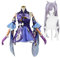 Fiamll Keqing Cosplay Kostüm Keqing Outfit Charaktere Uniform Kleid Full Set Halloween Dress Up Anzug M