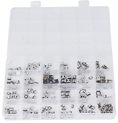 240 Pièces 24 Types De Connecteurs Femelles Micro USB, Assortiment Connecteur USB Micro Jack Femelle, Prise Micro USB Femelle à Souder Pour Connecteur Electronique I'équipement