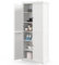 Giantex Armario de Almacenamiento con 4 Puertas, Armario de Dormitorio Independiente con 6 Estantes, Armario con Kit Antivuelco, 76x40x184,5 cm, para Cocina, Dormitorio, Salón, Blanco