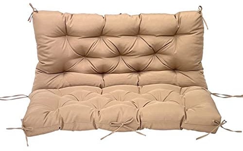 cushion,Wrought Iron s, 2/3 Seat Thick Garden Bench Seat Cushion Backrest for Garden Patio Furniture