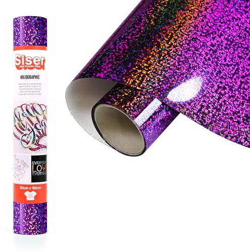 SISER Vinilo termotransferible, Morado, 50 x 30 cm