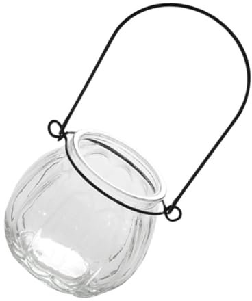 Cabilock Candelabro Artesanal Vidrio Transparente Recipiente para Velas De Aromaterapia