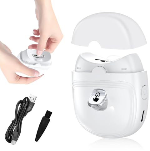 Coupe-ongles électrique, coupe-ongles électrique, coupe-ongles automatique, coupe-ongles électrique, coupe-ongles rechargeable, lime électrique résistant aux éclaboussures, rechargeable USB