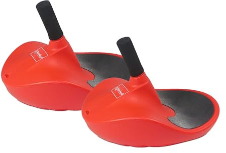 2 x Alpengaudi Zipfelbob Rodel Bob Schlitten mit Handgriff bis 100 kg (2 STK rot)