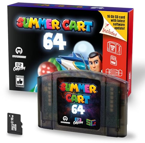 Summer Cart 64 – Open Source N64 Flash Cartridge | 64DD Compatible + 16GB SD Card | Legacy Collector’s Edition