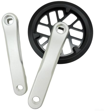 Leichte Kurbelgarnitur aus Aluminiumlegierung für Kinder-Falträder, 32 Zähne, passend für 127-mm-Kurbeln (32 x 140 mm)