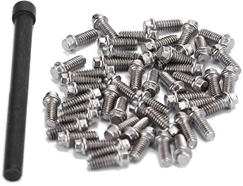 M210 Rc Beadlock-Schrauben Treal 1.9 Beadlock Wheel Scale Sechskantschraube 50 Stück Rc Car Felgen Nabenschrauben Edelstahlschrauben für 1/10 Rc Crawler Car (M2)
