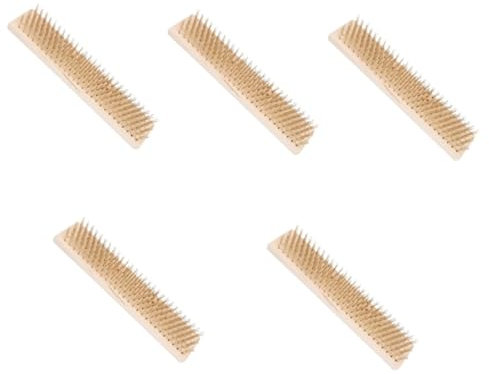 Milisten 5 Pièces Brosse De Nettoyage pour Carrelage Nettoyeur De Sol Balayage Balai Mécanique Balai De Jardin Nettoyeur De Taches Râteau à Tapis Lingettes pour Sol Pinceau Bois