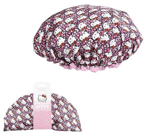 CERDÁ LIFE'S LITTLE MOMENTS | Cuffia da doccia Hello Kitty – Impermeabile e regolabile | Cura stilizzata per donne e ragazze