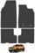Dacia Duster (2018+) [With Passanger Drawer] Heavy Duty Thick Rubber Car Mats Accessories Tailored Fit Front Rear Set Compatible Accessory Waterproof Durable Non-Slip 5mm Protection with Clips