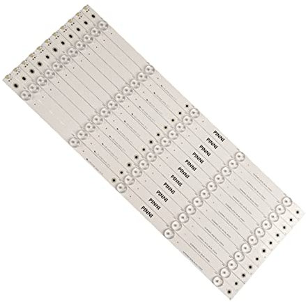 WEISIDA 11pcs X 50'' LED Backlight Fit for Hisense TV E257384 SVH500A24 5LED Rev06 140303 T500HVN07.1 HD500DF-B54 LTDN50K220WSD 493mm led Backlight Strips