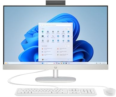 HP 27-cr0010sl All in One, Desktop, Intel i5 1334U, 16GB RAM, 512GB SSD, Intel Graphics, Display Non Touch, FHD Antiriflesso IPS, Webcam HD, Windows 11, Bianco