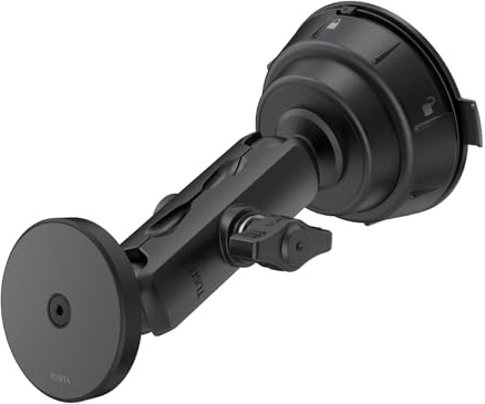 TUSITA Soporte Magnético de Teléfono Móvil para Coche - Twist Lock Base de Ventosa con Brazo de Doble Rótula Compatible con MagSafe
