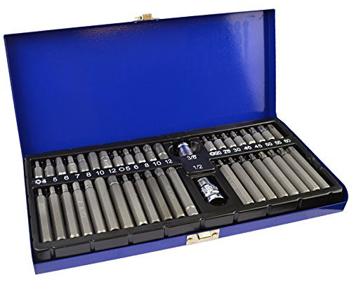3/8 et 1/2 Hex Allen Star Torx Douilles etprofondes à faible profondeu 42pc