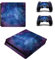 Morbuy PS4 Slim Vinyl Skin Full Body Cover Sticker Decal For Sony Playstation 4 Slim Console & 2 Dualshock Controller (Sky Stars)