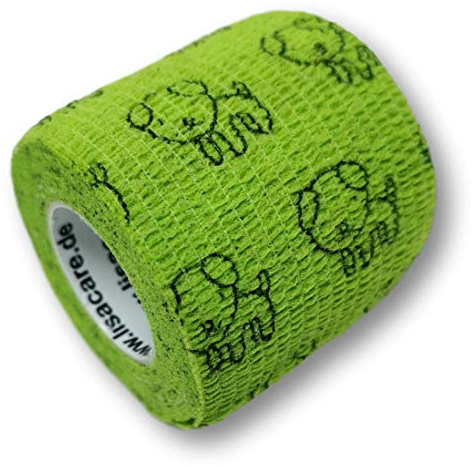 LisaCare Pflaster Set Kinder - 4 Rollenpflaster 5cm breit - Hunde Motiv | selbsthaftend, elastisch für Kinder - Riesige Auswahl - Bandagen zum Trösten - Wundverband, Fixierverband