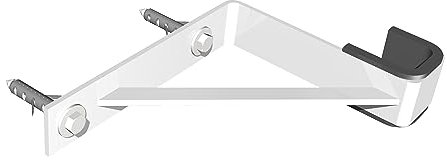 1 Paar Halter für Wandbefestigung von Waschmaschinensockel 45mm
