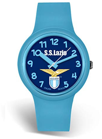 Orologio da polso in silicone celeste - Lowell - Ufficiale Ss Lazio - 34mm - orologio con scatola