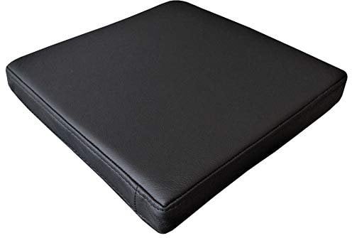 Quattro Meble Schwarz Echtleder Sitzkissen Lederkissen Sitzpolster fur Sessel Stuhle Echt Leder Kissen Sitzauflage Auflage Model 1el (45 x 45 cm)