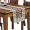 bestickter Spitzen-Tischläufer mit floralem Muster, Polyester, rechteckig, für Haus, Esszimmer, Ankleide Tischdekoration, 40cm x 120cm, Weinrot