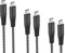 ProUser 3er Set USB-C auf C Ladekabel: Schnellladekabel USB Typ C mit 100W/ 5A Lade- und Datenkabel der Spitzenklasse, 3er Pack mit 50 cm + 100cm + 200cm, passend fürs MacBook/Pro/Air, iPad, etc.