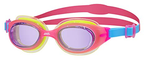 Zoggs Unisex Baby Little Sonic Air Schwimmbrille, Pink/Blau/Grün/Tönung, up to 6 Years