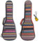 Longteam Print Ukulele Case 10mm Sponge Portable Wasserdichte Ukulelen Tasche Abdeckung Uke Gig Bag mit Zubehör Aufbewahrungstasche (23 Inch Concert, Böhmisches Rot)