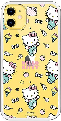 Personalaizer Schutzhülle für iPhone 11, Motiv: Hello Kitty, Schwarz