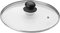 D.I.L Stainless Steel Vented Silver & Black Glass Saucepan Cover Lid POT PANS (16CM)