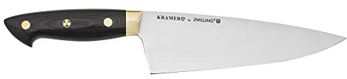 ZWILLING KRAMER EUROLINE Carbon Collection 2.0 - scharfes deutsches Kochmesser 8 Zoll, hergestellt in einer firmeneigenen deutschen Manufaktur aus perfektioniertem Spezialformelstahl