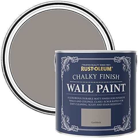Rust-Oleum Dark Grey Matt Emulsion Wall Paint - Gorthleck 2.5L