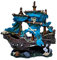 M2cbridge Antike römische Säule Ruinen Europäische Burg Aquarium Dekorationen Aquarium Versteck Felsen (Blaues Piratenschiffswrack)