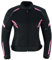 LOVO Veste rose perforée tricouche d'été pour moto femme, Noir , XL