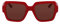 Karl Lagerfeld Women's KL6104SR Sunglasses, Red, Einheitsgröße