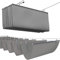 Grey Wave Shade Sails,Heat Resistant Wave Shade Cloth Sail,UV Blocking Wave Sun Shade Net,90% Sunblock Shade Cloth,Retractable Awning,with Accessories,for Patios Roofs (0.9x3m/3x9.8ft)