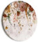 murando - runde Bilder Blumen 60x60 cm Leinwandbild 1 tlg Kunstdruck modern Wandbilder XXL Wanddekoration Design Wand Bild Natur Blätter Botanik Aquarell bunt wie gemalt b-C-0998-bc-a